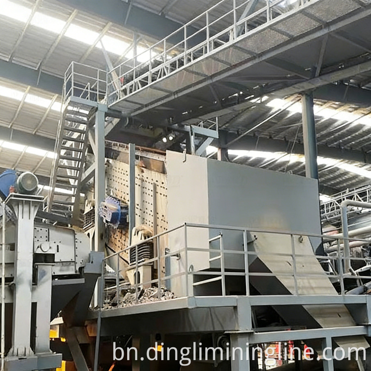 Construction waste crushing